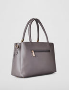 Mochi Women Grey Tote Handbag (66-7652)
