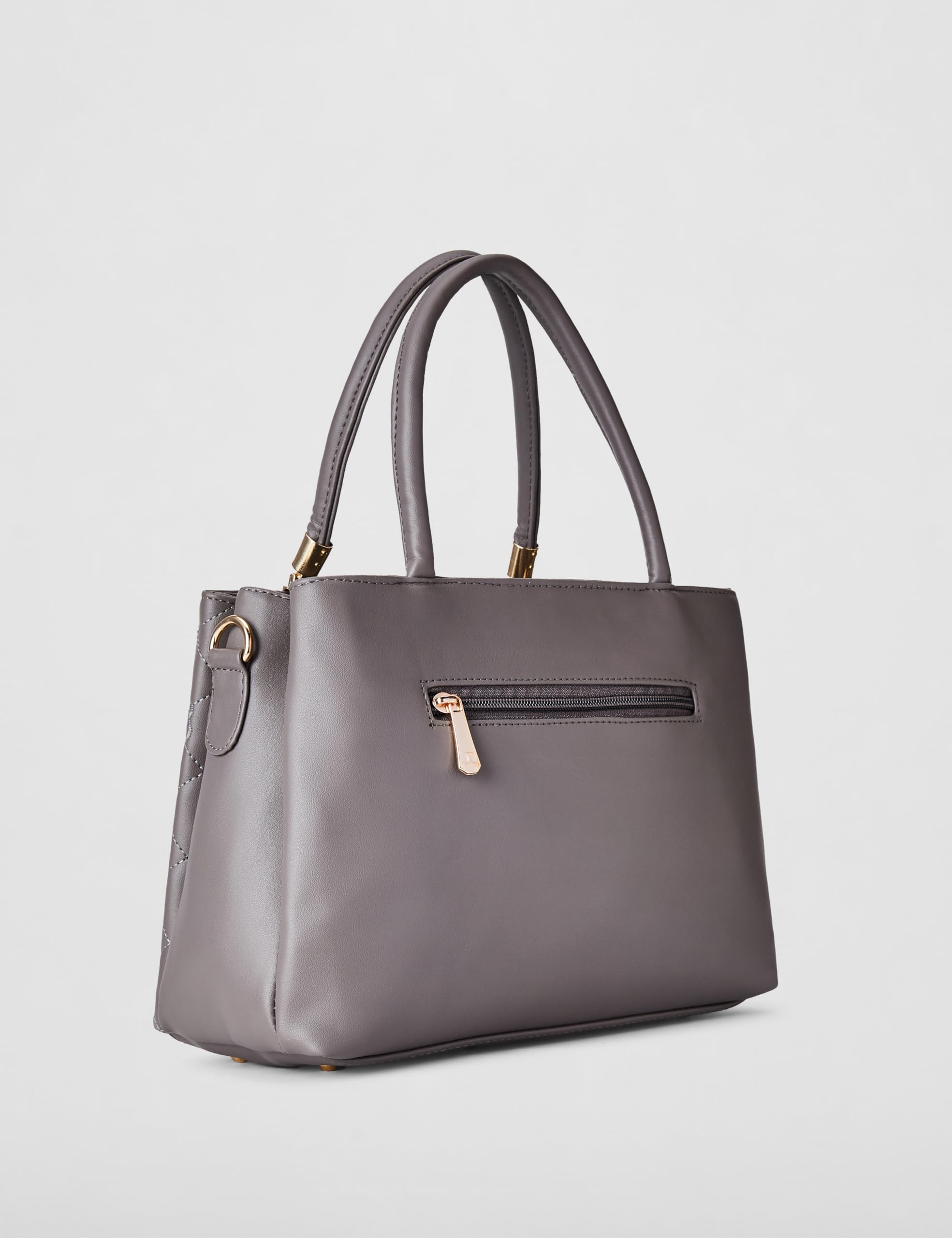 Mochi Women Grey Tote Handbag (66-7652)