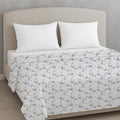 LINENWALAS Luxury Reversible Cotton Dohar Double Bed | 300 TC | 3-Layered AC Blanket with 250 GSM Cotton Filling | Ultra-Soft, Lightweight | Summer Throw Blanket (90x100 Inches, Vineyard) Kafalo