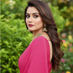 Pink Cotton Saree for Women | Soft Breathable Pure Cotton Saree with Blouse Piece | Lightweight Daily Wear, Office Wear & Casual Ethnic Saree | Summer Friendly Traditional Indian Saree (Pink Saree)