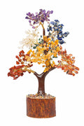 AMOKRI 7 Chakra Crystal Tree with 500 Beads, Feng Shui Healing Crystal Bonsai for Positive Energy, Home Decor, Office Desk, Meditation, Reiki, Vastu and Spiritual Gift
