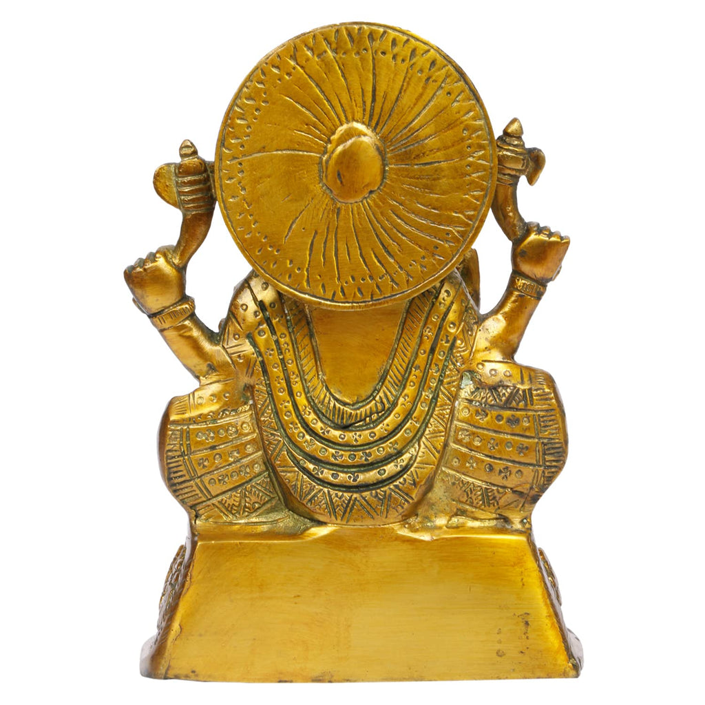 ARTVARKO Brass Ashtavinayak Ganpati Idol Ganesha Ganesh Murti Home Entrance Office Décor Idol Marriage Gift Murti Pooja 8 Inch