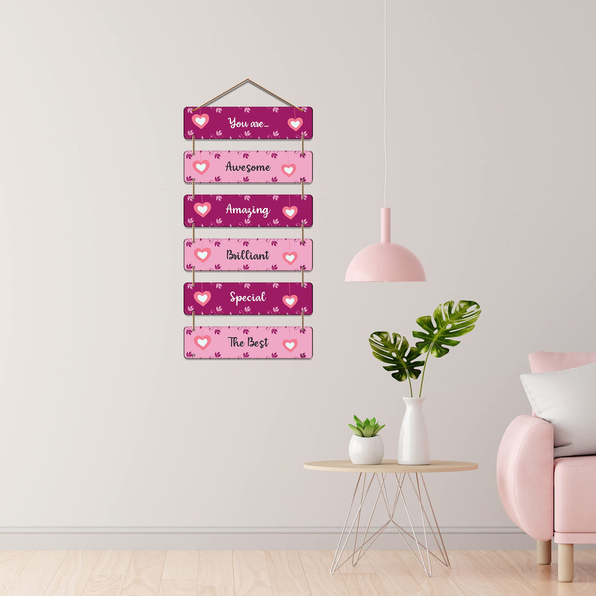 Artvibes You Are Awesome Amazing Wall Hanging Wooden Art | Quotes Decor Item | Wall Poster | Office Decor | Inspirational Quotes Wall Art | Mdf Wall Decoration | Unique Gift Items (WH_3255N)