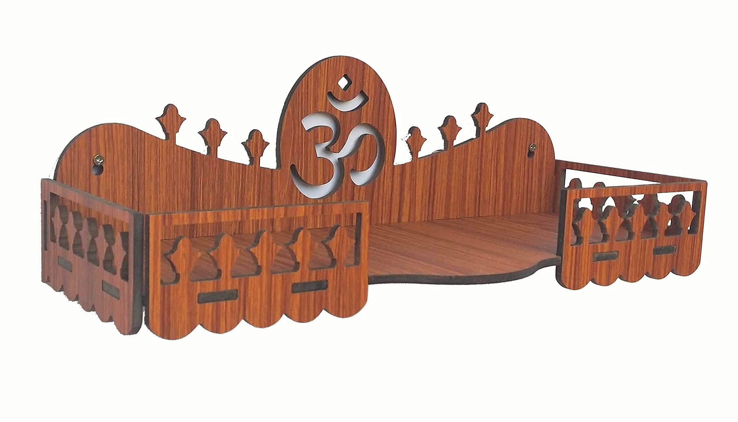 MANDIRAM SSI Fully Handmade Beautiful Small Wooden Home and Office Temple