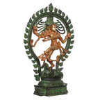 ARTVARKO Brass Natraj Idol Murti Nataraja Bhagwan Large Shiva Dancing Statue Home Decor Mandir Temple Vastu Showpiece for Gift Height 21 Inches