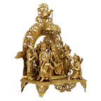ARTVARKO Big Brass Ram Darbar Statue Shree Ram Ji Sita Laxman Hanuman Home D?cor Brass Metal Bhagwan Idol Murti for Mandir Temple Gift 22.5 Inch