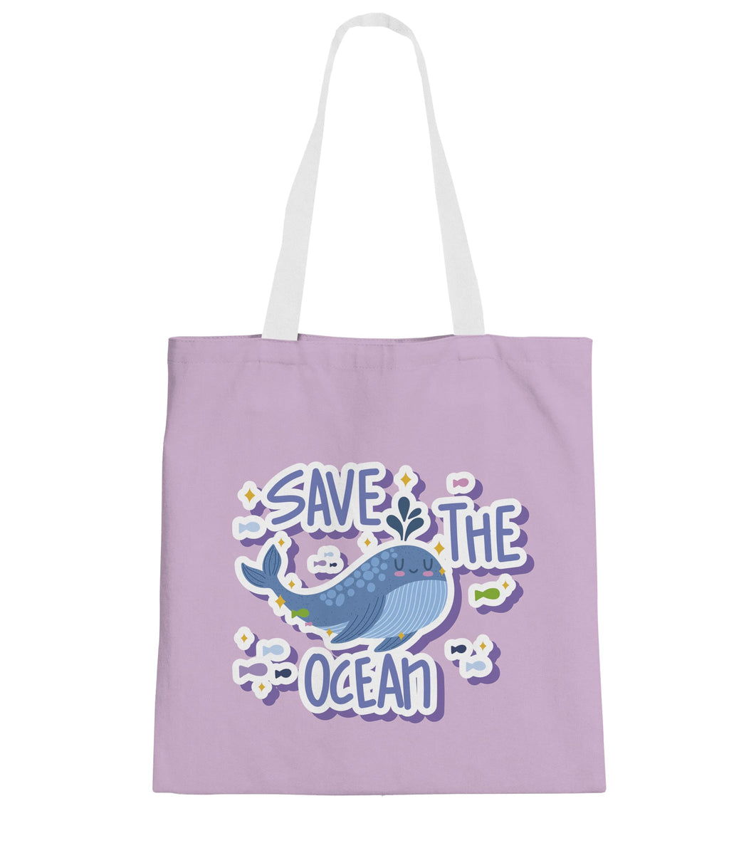 The Purple Tree Beach Dreams Tote Bags With Ocean Theme For Women - 1 Pc, Woman Tote Bag, Eco Friendly Tote Bag, Underwater Wonder Tote Bag, Gifts For Women, Eco-Friendly Tote, Purple