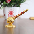 KridayKraft Lord Shree Hanuman Ji Big Gada கதை, gedak, ಗದೆ with Jai Shree Ram Engraving Idol for Mandir Pooja Room Home & Office Decor,