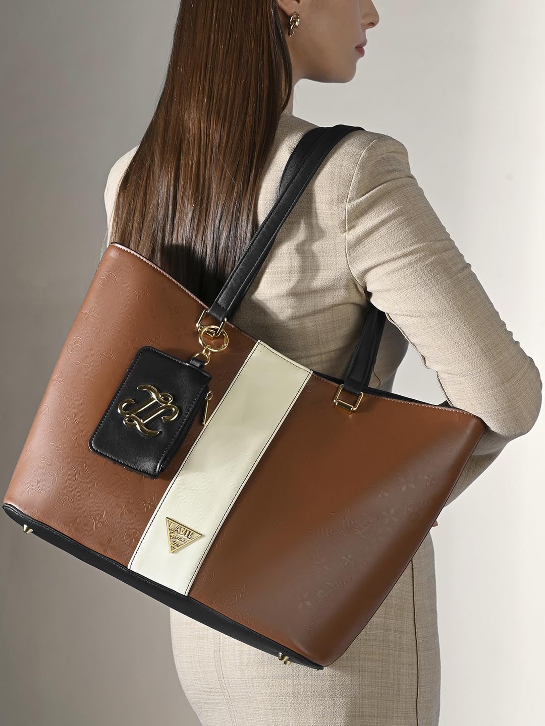 Lavie Signature Women's Edison Colourblock Tote Handbag | Tote Bag for Work | Ladies purse | Stylish Shoulder Bag | Gift for Women