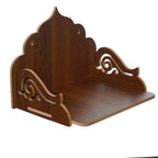 eCraftIndia Designer Laminated Wood Pooja Temple/Mandir, Brown, One Size, (WTEMP530)