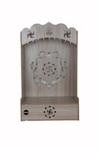 AR ART Divya Pooja mandir for Home Office Foldable Pooja Stand for god devghar for Home mandir for Home Wall Mounted (074)