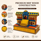 Shri Badrinath Dham Wooden Model 4 inch