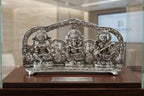 KridayKraft Laxmi Ganesh Saraswati Murti,Laxmi Ganesh Murti,Showpiece Figurines,Laxmi Ganesh Saraswati Statue for Pooja & Religious Idol Gift Article,Corporate Gift.