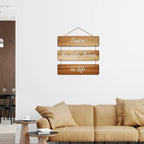 Artvibes Enjoy The Little Things In Life Decorative Wall Hanging Wooden Art | Quotes Decor Item | Wall Illustrations | Office Decor | Wall Art Print | Inspirational quotes | Gift Items (WH_5307N)