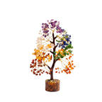 7 Chakra Crystal Tree for Positive Energy & Home Decor | Natural Gemstone Money Tree for Reiki Healing, Feng Shui & Vastu | Handcrafted Crystal Bonsai Showpiece for Office Desk, Living Room & Gift