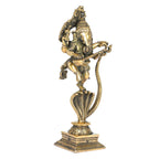 Svarup Brass Dancing Ganesha Idol in Gold Color Height 10 Inch Weight 1.4 Kg
