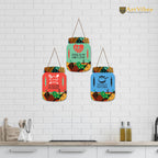 Artvibes The King of Kitchen Quotes Wall Hanger for Home Decor | Gifts | Wall Art | Decoration Wooden Hanging Items | Kitchen Wood Design | Quotes Decor Items | Decorative Artworks (WH_8921N)