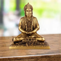 ARTVARKO Brass Lord Hanuman Ji Murti Dhyan Mudra Meditation Bajrangbali Bhagwan Statue Showpiece for Pooja Gift Living Room Decoration Home Décor 8 Inches