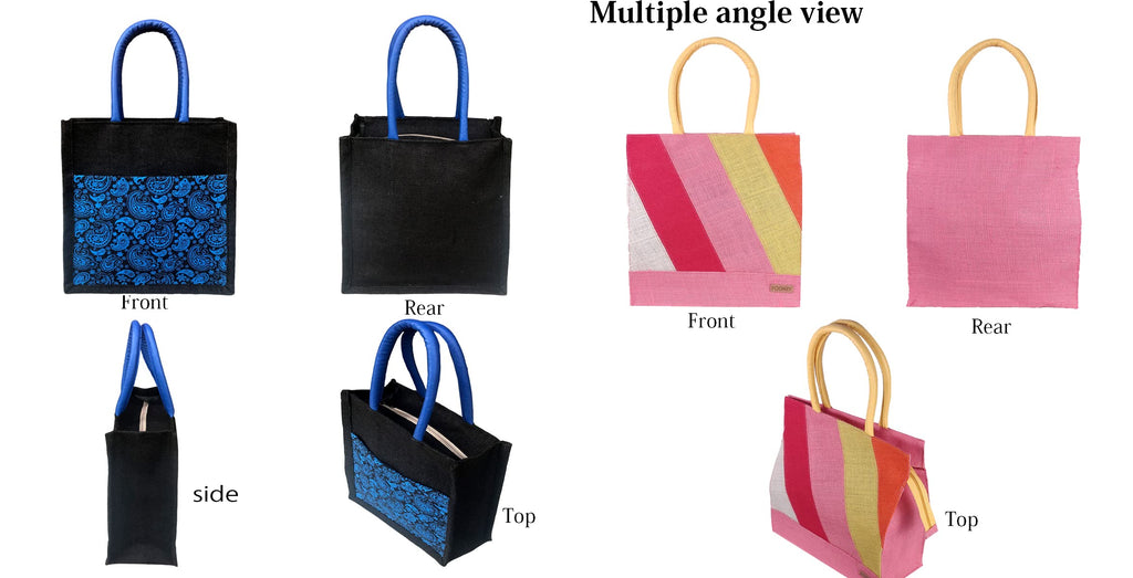 FOONTY Daily Use Tote Bag/Grocery Bag/Gym Bag/Lunch Bag(Multicolor,FAB-34C)