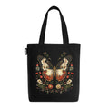 Kaigan Black Premium Tote Bag Printed Designed Canvas Tote Bags For Women, Ecofriendly Cotton Canvas Bag for Girls Tote bag For Shopping, College, Travel, Handbag For Unisex