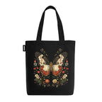 Kaigan Black Premium Tote Bag Printed Designed Canvas Tote Bags For Women, Ecofriendly Cotton Canvas Bag for Girls Tote bag For Shopping, College, Travel, Handbag For Unisex