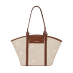Lino Perros Monroe Daisy Bloom Off-White Tote Bag