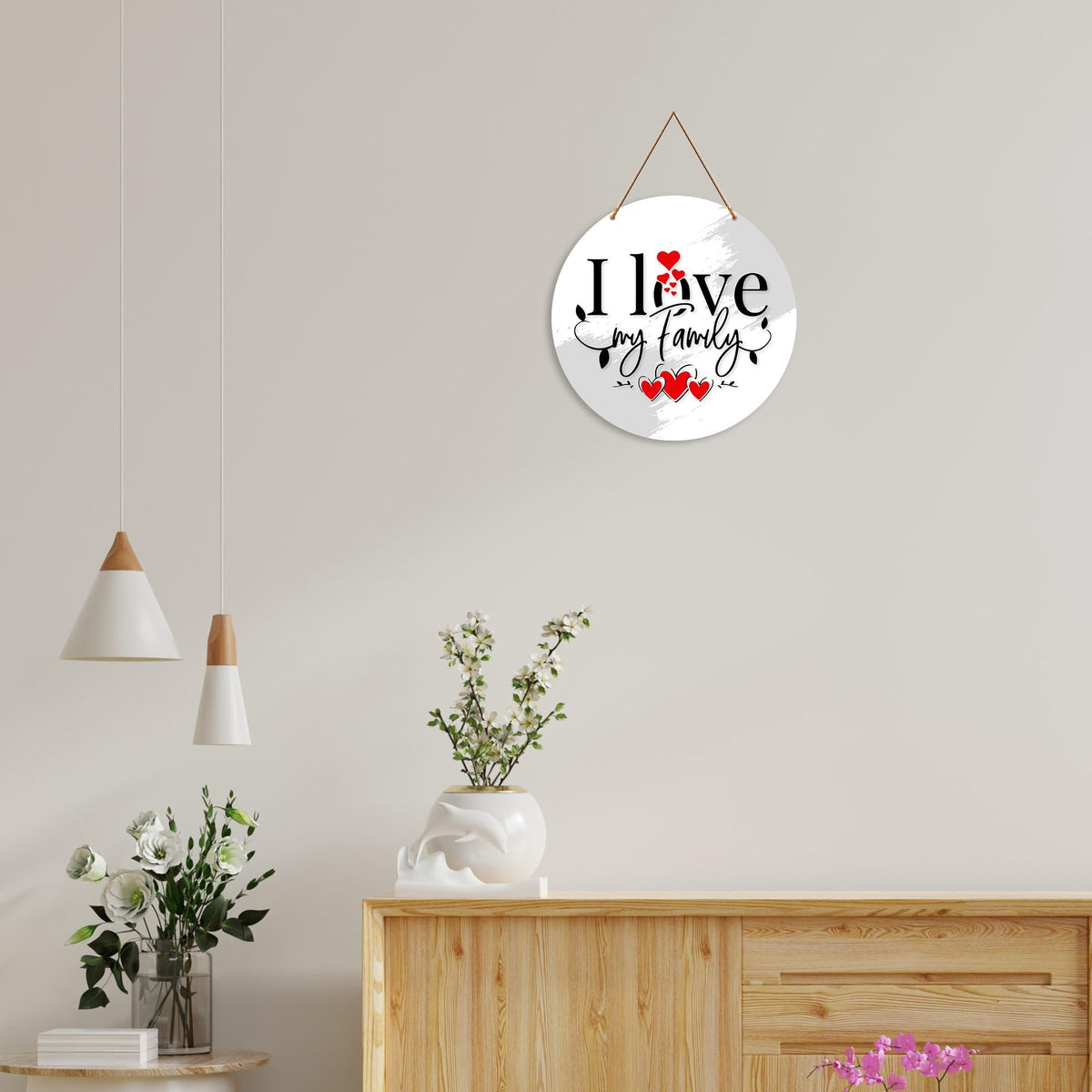 Artvibes Wall Hanging Home Decorative Wall Art for Living room | Bedroom | Gifts | Wall Hanger for Decoration | Modern Decor | Artwork | Wall Sculpture | Signs & PlaquesArt Print (WH_4016NR)