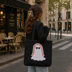 MASQ Premium ToteBag for Women with Zipper | Embroidered Foldable Shoulder Bag with Multiple Pockets | Spacious Handbag for College & Office | Eco-Friendly & Reusable (Tote_Bag_Anti_Hero)