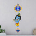 Artvibes Bal Krishna Evil Eye Wall Hanging for Home Entrance Decor | Nazar Battu Protection Hanging for Living Room Bedroom Temple Office | Vastu Positive Energy Decorative Gift (WH_8570N)