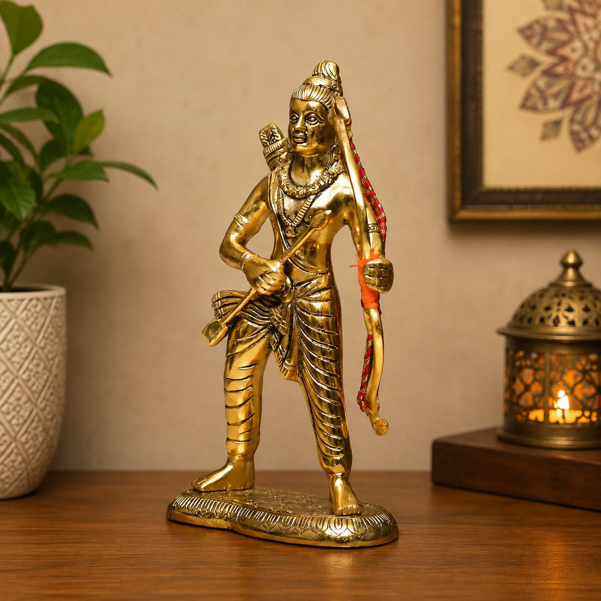 KridayKraft Metal Lord Shri Ram JI Statue for Pooja Room Mandir Temple Little Ram Murti Religious Idol for Home Office Décor Bal Ram Decorative Shopiece Figurines