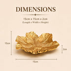 MARKET 99 Glossy Golden Aluminium Decorative Dish | Embossed Accent Platter for Dining Table, Living Room & Center Table | Designer Tray for Festive Gifting, Home Décor & Stylish Display