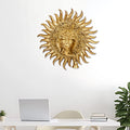 Svarup Brass Om Sun Ganesha Ganesha Wall Hanging for Home Office Entrance Puja Gift 11 Inch.