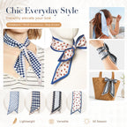 4pcs Neck Hair Scarf for Women Stylish Scarves for Styling Handbag Decor