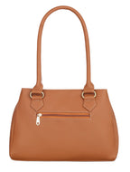 Fostelo Women's Maria Satchel Tote Handbag for Women | Ladies Purse | Stylish Shoulder Bag | Gift For Women | Tan