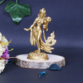ARTVARKO Brass Goddess Tara Devi Standing Idol Tibetan Buddhist Goddess Green Tara Decorative Sculpture - .5 Inches