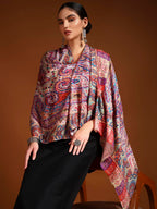 Pashmoda Women Royal Embers Fine Soft Bamboo Fibre Stole (Size 28x80in, 71x203cm) ISST33