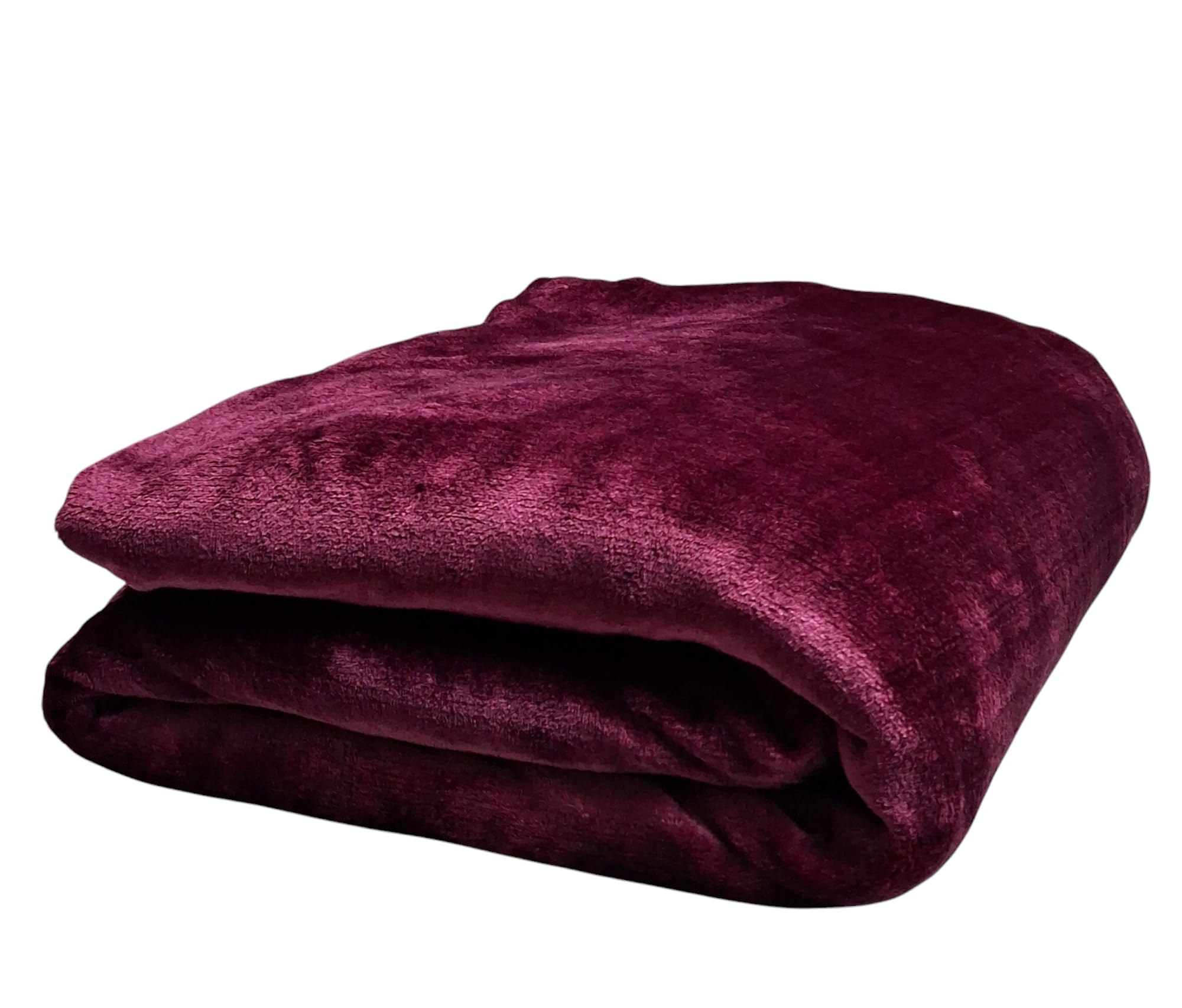 CHANDRAVATI Premium Plush Solid Summer Single Bed Dohar/Ac Blanket | 200 GSM Reversible Lightweight Cozy Soft for Single Bed, Sofa, Couch, Travel & Camping || (Magenta, Single) Kafalo