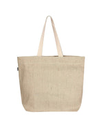 THE BESTSELLERS 91831 Essentials Carrying Bag, 100% Jute/Cotton, Reusable, Eco Friendly, Large, Beige (Natural) MADE IN INDIA