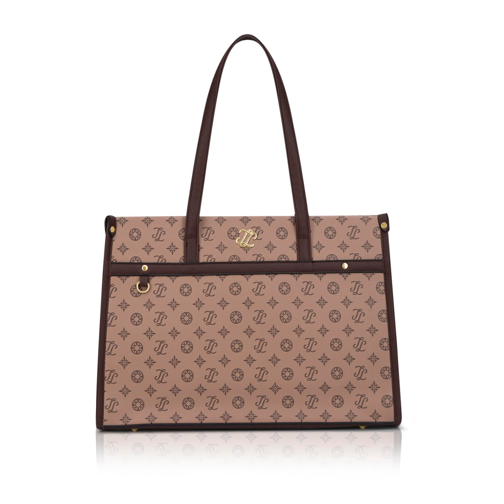 Lavie Signature Women's Kentucky Monogram Tote Laptop Bag | Tote Laptop Bag for Work | Ladies Purse | Stylish Shoulder Bag | Gift for Women
