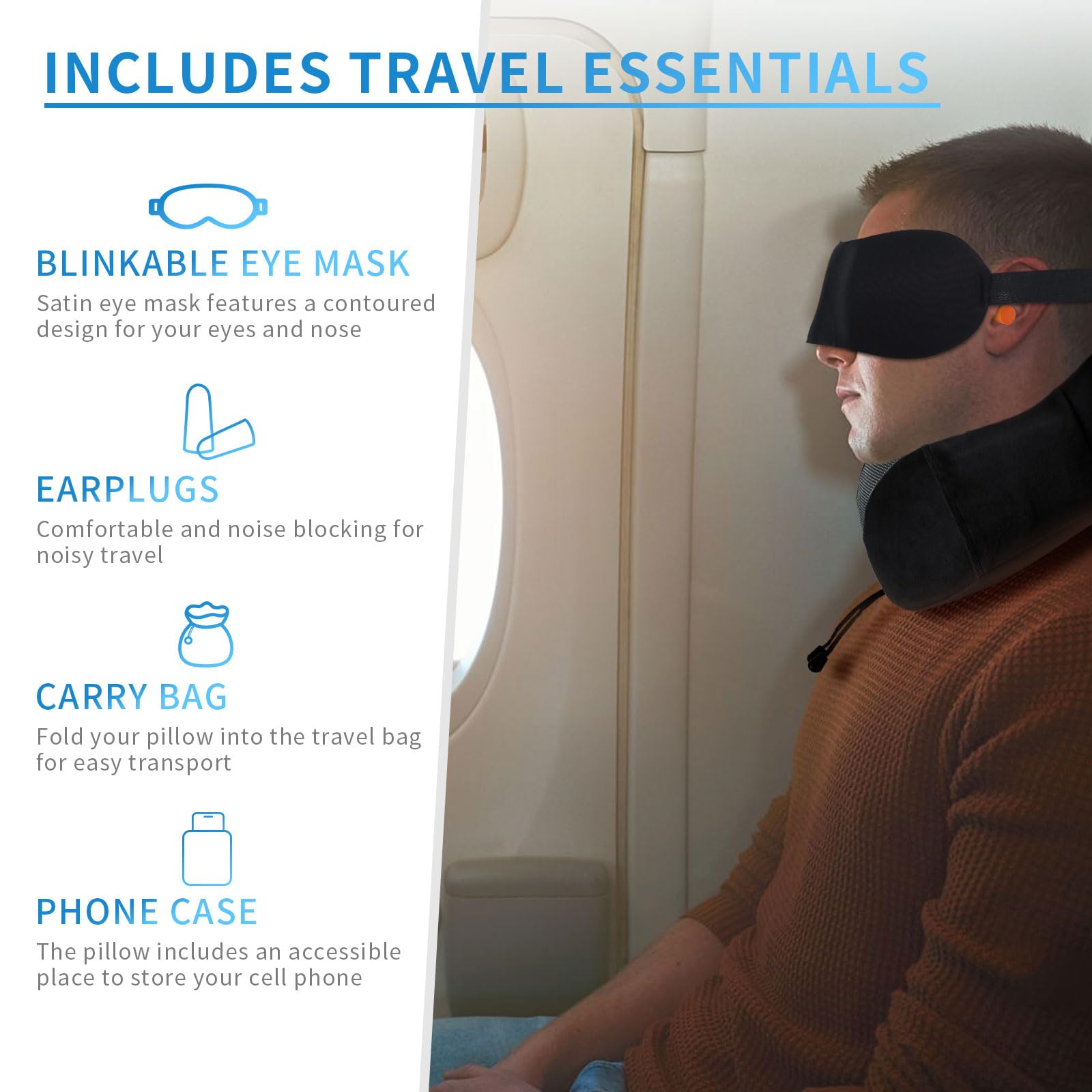 Shoppax Adjustable 100% Super Soft Cotton Eye Mask Sleep Mask Super Smooth Sleep Mask and Blind Fold (Black)