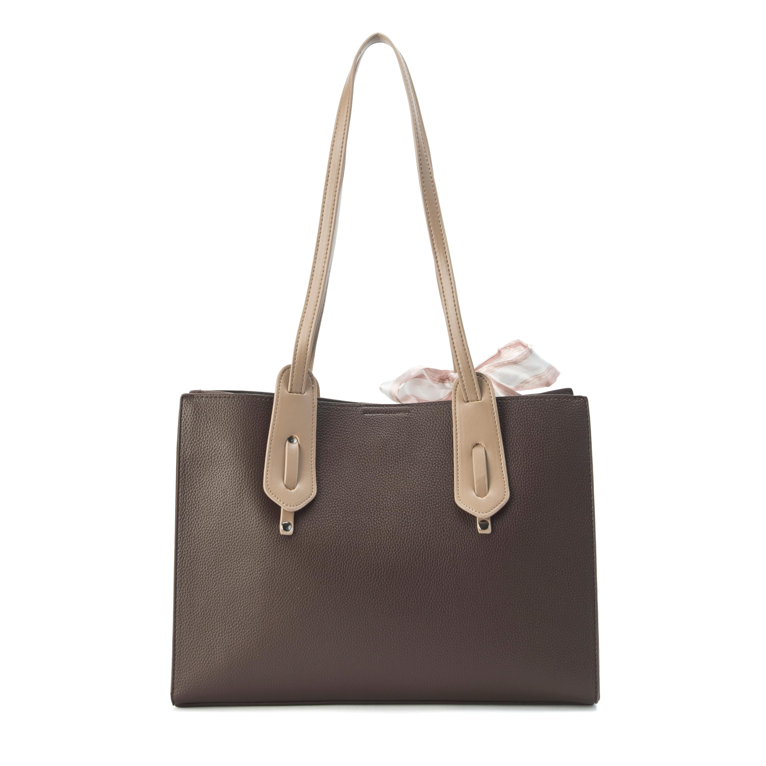 Lino Perros Womens Avril Daily Brown Tote Bag