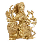 ARTVARKO Brass Durga Ma Murti Sherawali MATA Ambe Maa Idol Statue God Statue MATA Rani Puja Vastu Showpiece Pooja Gift