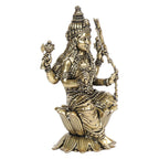 ARTVARKO Brass Goddess Rajarajeshvari MATA Lalitha Devi Statue for Home Decor Puja Mandir Temple 4 Inch