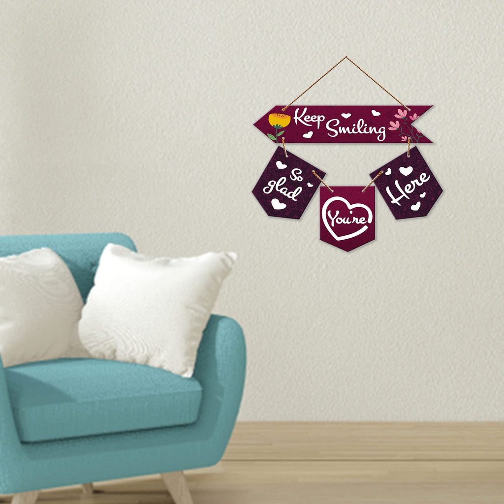Artvibes Wall Hanging Home Decorative Wall Art for Living room | Bedroom | Gifts | Wall Hanger for Decoration | Modern Decor | Artwork | Wall Sculpture | Signs & PlaquesArt Print (WH_6422NR)