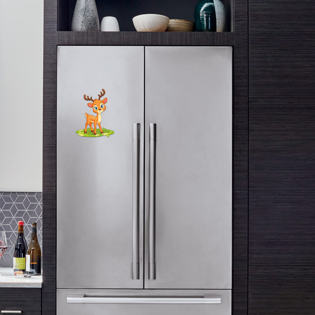 Artvibes Fridge Magnet Beautiful Deer Decorative Magnet for Refrigerator|Almirah|Washing Machine(RM_7017)