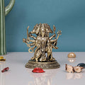 ARTVARKO Brass Hanuman Religious Idol Figurine God (Five Faced) Panchmukhi Bajrangbali Sankat Mochan Hanuman Murti. 4.5 Inch