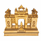 VISHUFAB Handcrafted Wooden Varanasi BHU Gate 3D Miniature | Temple Architecture Model Showpiece | Traditional Home & Office Decor(Banaras Hindu university)