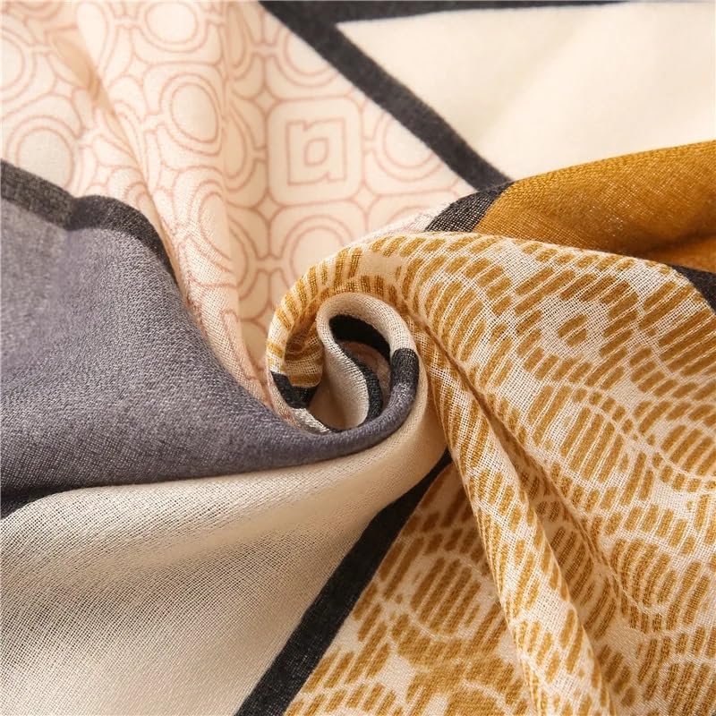 ICW WOMEN DIGITAL PRINTED Frayed Edge SCARF STOLES SHAWL WRAP HEAD SCARVES(80 X 180 CM)
