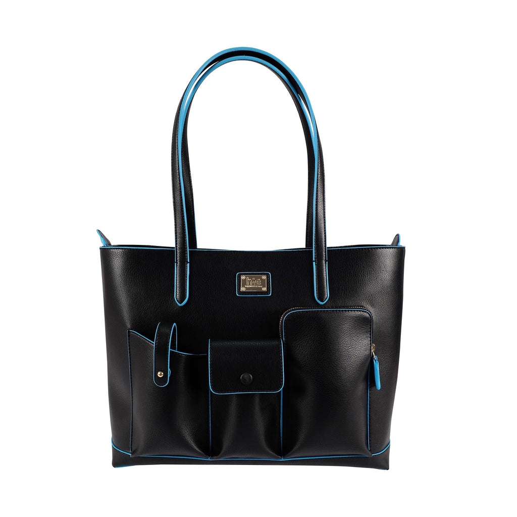 HIE Carol Women's Tote Bag | Stylish Medium Vegan Leather Laptop Tote Fits Up to 16 | Spacious Main Compartment, Front & Back Pockets | Ideal for Office, Work & Travel
