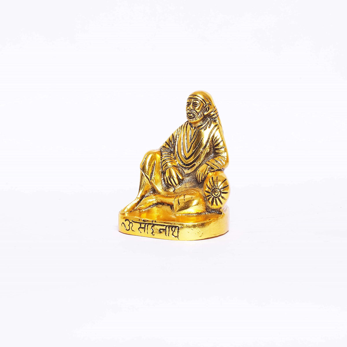 KridayKraft Shirdi Sai Baba Metal Statue,Sai Nath Idol,Sai Baba Murti Idol for Car Dashboard & Home,Office Decor,Showpiece Figurines,Religious Gift Article,Corporate Gift...